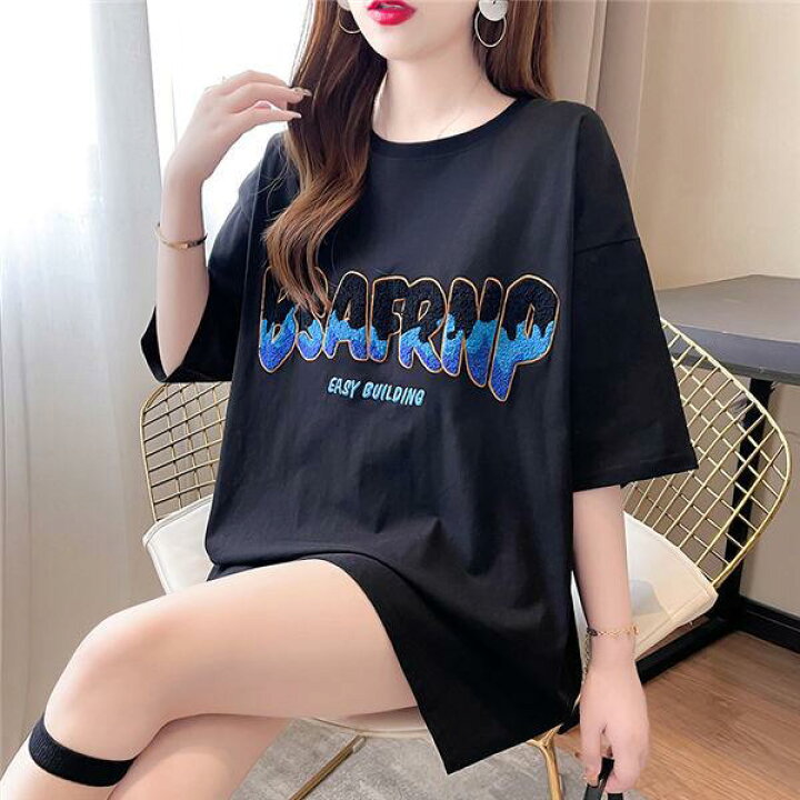 楽天市場】半袖tシャツ レディース 黒Tシャツ 白Tシャツ ロゴT 文字 