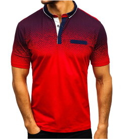 3Dプリントポロシャツ メンズ トップス 大きいサイズ 半袖 ファッション 2023 トレンド ゴルフウェア おしゃれ スポーツ 夏 ゴルフ シャツ 紳士服 カジュアル