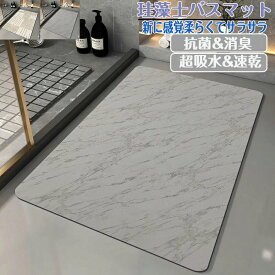 珪藻土バスマット80*120cm 大判 サイズ 珪藻土マット 風呂 バスマット 足ふきマット 速乾 珪藻土 キッチンマット 滑り止め 浴室 洗面所 吸水 速乾 抗菌 滑り止め 北欧 脱衣所 吸水マット ソフト 柔らかい おしゃれ トイレマット プレゼント