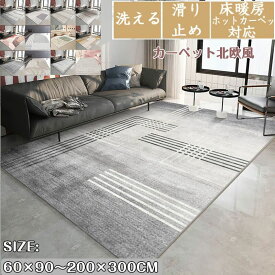 ラグ カーペット 北欧風 ホットカーペット対応 厚手 60&times;90～200*300 シャギー デザインわびさび風リビングカーペットカーペット家庭用部屋寝室マットベッドサイドカーペット 大きい 夏 秋 冬 オールシーズン ワンルーム 新生活 プレゼント