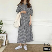 楽天市場】ギンガムチェック ワンピース（素材（生地・毛糸）麻 