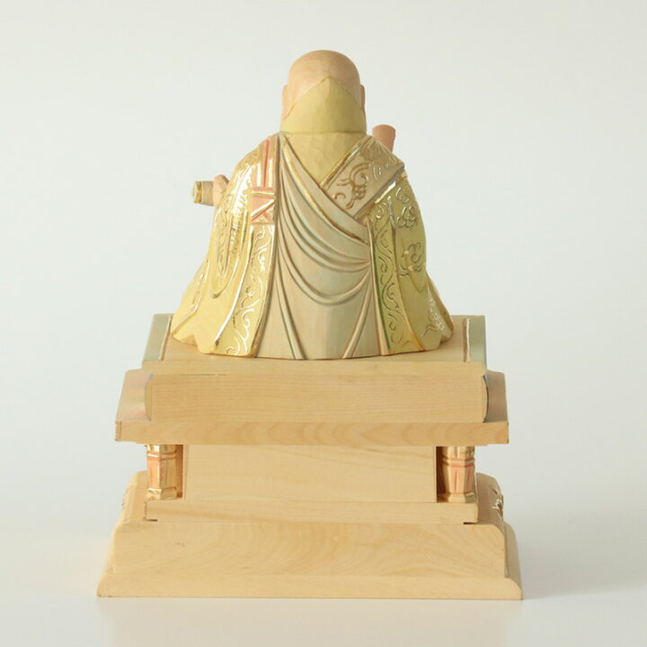 楽天市場】仏像 【総柘植(ツゲ)】 日蓮 切金淡彩 2.5寸（高さ：162mm 