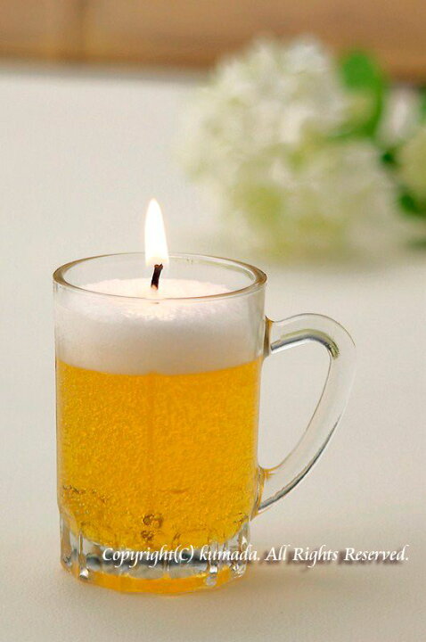 楽天市場】【本物そっくり】 生ビール ジョッキ ろうそく 故人の好物 
