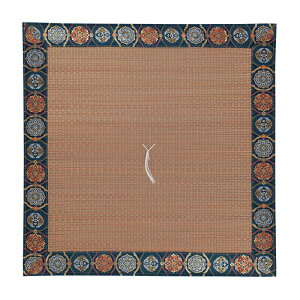 夏用座布団 天然い草使用 「新錦・錦5 紺色」 No.41/座布団 仏間用座布団 仏前座布団 お寺様用座布団 寺院用座布団 法事 お坊さん お寺さん 住職