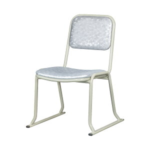 「日本製」アルミ製 本堂用お詣り椅子 シルバー AL-350SL (幅47cm×座高35cm)(0610-3540) アルミ 軽量 寺院用椅子 本堂椅子 本堂用 お詣り 寺院仏具 国産品