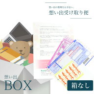 断捨離【想い出の品を整理しませんか】「想い出BOX」【箱なし】※箱はお客様でご用意 メール便送料無料 …