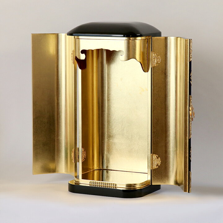 楽天市場】丸厨子 手作り高級厨子「中幅」10号 黒塗り 朱塗り 純木製  