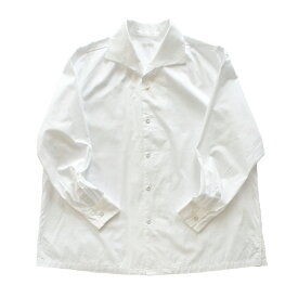 SOWBOW ソウボウ 蒼氓シャツ A Wide Fit メンズ・レディース 春夏秋冬 Cotton Broad Cloth WHITE 1size トップス