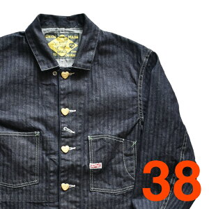 TCB jeans TCB�W�[���Y Cathartt Chore Coat �����Y �t�H�~ Denim Herringbone INDIGO 36-40size �A�E�^�[