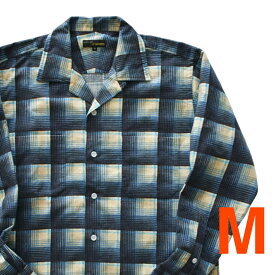 MOJITO ABSHINTHSHIRT Bar.2.0 メンズ 春秋冬 cotton flannel plaid BLUE M-Lsize