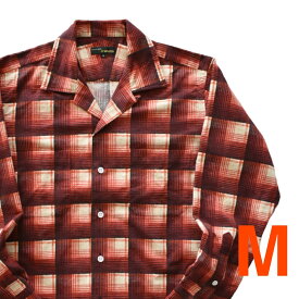 MOJITO ABSHINTHSHIRT Bar.2.0 メンズ 春秋冬 cotton flannel plaid RED M-Lsize