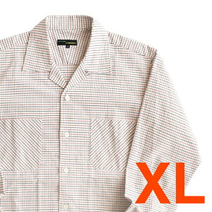 MOJITO ���q�[�g ABSHINTHSHIRT Bar.2.0 �����Y �t�ďH�~ Tattersall Check RED M-XLsize �g�b�v�X
