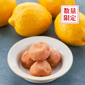 【数量限定】 レモン梅 400g 塩分5% レモン スイーツ梅 酸味 甘口 梅 うめ 紀州南高梅 熊平の梅
