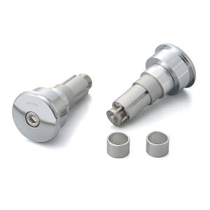 ☆ 15096 デイトナ HIGHSIDER バーエンドミラーアダプター CURVE クローム 適合ハンドル内径 φ12〜φ22