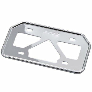 ☆ 17661 デイトナ ナンバープレートホルダー 125cc以下(山型) 原付用 軽量型 クローム