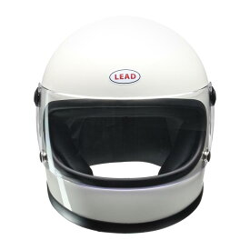 LEAD リード工業 RX-100R フルフェイスヘルメット SG・PSC（全排気量対応）RX-100リバイバルモデル ホワイト・グレー