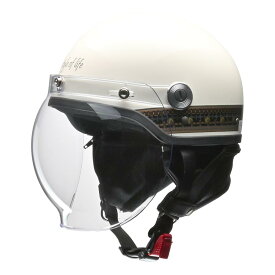 LEAD リード工業 CROSS クロス CR-760 ハーフヘルメット SG・PSC（125cc以下用）フリーサイズ エスニックアイボリー