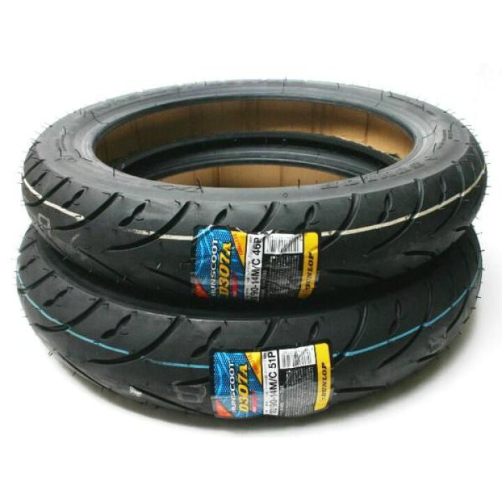楽天市場】☆ダンロップ DUNLOP RUNSCOOT D307 100/90-14 90/90-14 PCX 