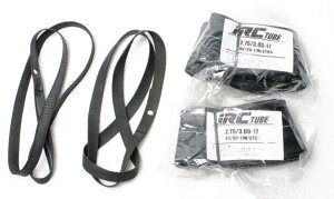 ��IRC�^�C���`���[�u+�����e�[�v 2�Z�b�g 2.75-17 3.00-17 TR4