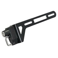 49625 デイトナ Daytona ヘルメットホルダー ヘルメットロック ナンバープレート用 鍵タイプ 左側 汎用