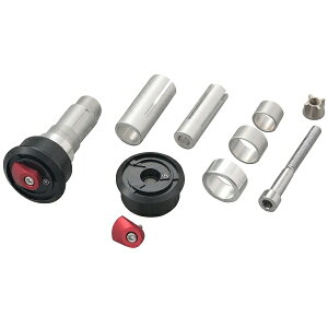 ☆ 15658 デイトナ HIGHSIDER バーエンドミラーアダプター エンタープライズEP-1 左右2個セット ブラストブラック/レッド