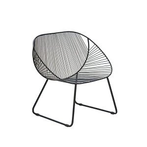 チェア パーソナルチェア ガーデンチェア ラウンジチェア イス ゆったり くつろぎ時間 おしゃれ かわいい ワイヤー アイアン 椅子 ブラック ゴールド シルバ― マットカラー 高級感 1脚