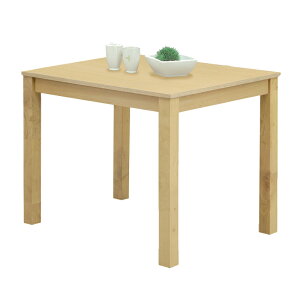 ダイニングテーブル 幅85 奥行75 高さ70 ブラウン ナチュラル 2人用 コンパクト テーブル 食卓 机 作業机 長方形 シンプル モダン 2人掛け 二人 単品 テーブルのみ 木製