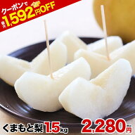 【先着限定★クーポンで300円OFF！】くまもと 梨 なし 1.5kg 前後 (約2〜5玉) 送料無料 幸水 凛夏 豊水 …