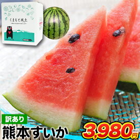 スイカ 熊本 訳あり すいか 熊本県産 1玉 4kg 以上 旬 の 果物 夏 キャンプ バーベキュー BBQ 食材 家庭用 自家用 フルーツ 果物 お取り寄せ 《6月中旬-7月上旬より出荷予定》