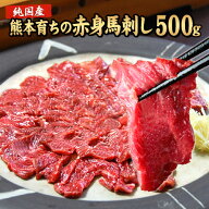【ギフト】 赤身 馬刺し (ブロック) たっぷり500g (タレ5ml×6袋) 【熊本肥育】 ギフト 熨斗 のし 2セッ…