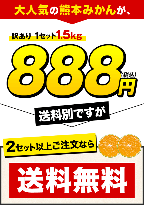 楽天市場】熊本 みかん 訳あり 2セット以上で送料無料 3セット以上で