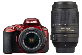【中古】Nikon ニコン D5500 ダブルズームキット レッド