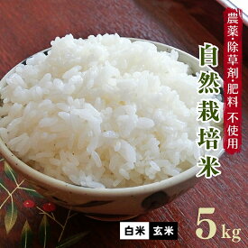 無肥料 自然栽培米 令和7年産 ヒノヒカリ 5kg 【農薬・除草剤・化学肥料 不使用】【有機肥料さえも不使用の自然栽培】【熊本県産 自社農園産 白米 玄米 放射能検査済み】