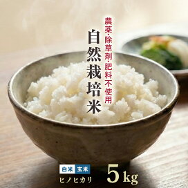 楽天市場】自然栽培米 ヒノヒカリ 5kg 白米 玄米 令和7年産 【農薬 