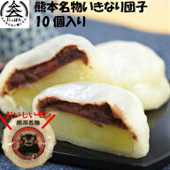 R8年熊本震災復興支援商品 業務用　熊本名物いきなり団子　10個セット　王道の粒あん　　和菓子 スイーツ…