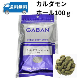 GABAN ギャバン　カルダモンホール100g　業務用　香辛料　スパイスの女王　小豆蔲（ショウズク）　カレースパイス