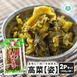 【送料無料】九州熊本の逸品 阿蘇高菜漬け 厳選手折り 姿 250g×2 伝統の製法にこだわり続ける阿蘇の老舗たかな菊池食品 阿蘇たかな漬け・熊本・お土産・ご当地 ご飯のお供