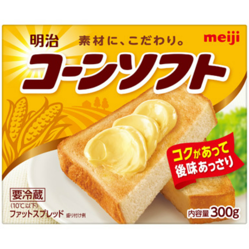 【冷蔵】明治 コーンソフト 300g×24個 ファットスプレッド