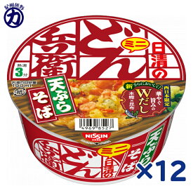 【送料別】【日清食品】日清のどん兵衛 ミニ 天ぷらそば ＜西＞ 46g×12個