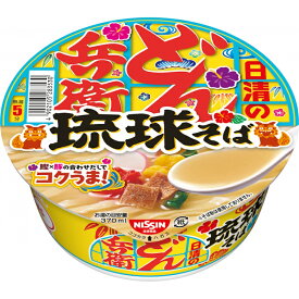 【在庫限り】＜12時までのご注文で即日発送＞日清食品 どん兵衛 琉球そば 79g×12個