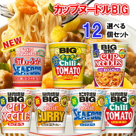 【選べるセット】【日清食品】日清 カップヌードル ビッグシリーズ＼＼7種類から選べる12個セット(2個単位選択)／／(カップヌードル/カレー/シーフード/チリトマト/トムヤムクン/チチチチリトマト/紅しょうが)