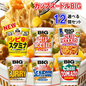 【選べるセット】【日清食品】日清 カップヌードル ビッグシリーズ＼＼6種類から選べる12個セット(2個単位選択)／／(カップヌードル/カレー/シーフード/チリトマト/トムヤムクン/シビ辛スタミナ)