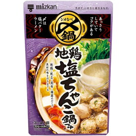 ミツカン 〆まで美味しい 地鶏塩ちゃんこ鍋つゆ ストレート 750g 12個