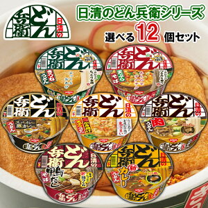 日清 どん兵衛 選べる12個セット(きつねうどん 天ぷらそば カレーうどん 肉うどん 鬼かきあげ天ぷら 鴨だしそば 選べるセット 詰め合わせ お買い得 お得 どん兵衛 箱買い)