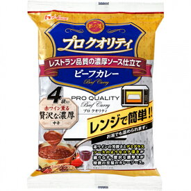 ハウス食品 プロクオリティビーフカレー 贅沢な濃厚 540g(135g×4) 1個