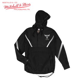 mitchell&ness/ミッチェルアンドネス バスケットボール トップス [hfzpmg18012-cbublck1 Half_Zip_Reflective_Anorak_Chicago_Bulls] ハーフジップ_ChicagoBulls_M&N 【ネコポス不可】