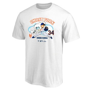 Fanatics/t@ieBNX 싅 gbvX [ml0123ss68-wh SENGAChostForkTee(Pitching)] j[[Nbc_NewYorkMets_NYM_MLB_W[[O_TVc__I ylR|XΉzS[XgtH[N