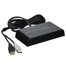 Mayflash GameCube Wii U コントローラ接続タップ メイフラッシュ【送料無料】Wii UとPCで使えるマルチタップ最大4つのGameCubeコントローラをWii Uシステム、PC USB、スイッチに接続可能