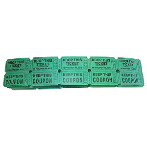Consecutively Numbered Double Ticket�O���[�� �p�[�e�B�[�`�P�b�g 100�� �΃C�x���g �y���[���ւ̂ݑ��������z���s�A���i�@greenDRINK TICKET �h�����N�`�P�b�g�@���ʘA�����Ĕԍ����t����ꂽ�_�u���`�P
