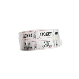 DRINK TICKET ドリンクチケット ダブル 1000 ホワイト Consecutively Numbered Double Ticket Roll Red 1000 Tickets Roll【定形外郵便のみ送料無料】並行輸入品 連続して番号が付けられたダブルチケットロール。1000チケット